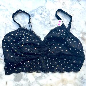 NWT Victoria’s Secret Lace Bralette with Gems
